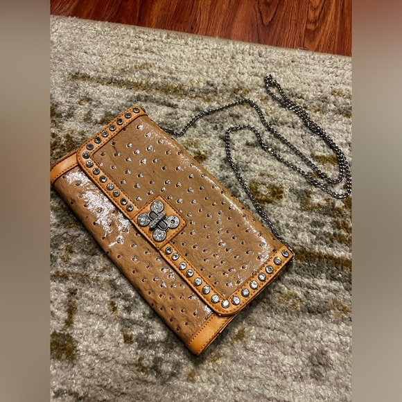 Faux Ostrich Leather Mini Bag - Picture 2 of 7